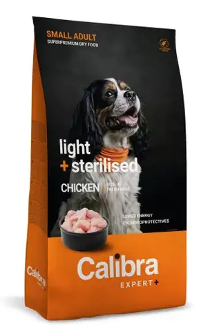 Calibra Calibra Dog EXPERT+ Adult Small Light & Sterilised Chicken