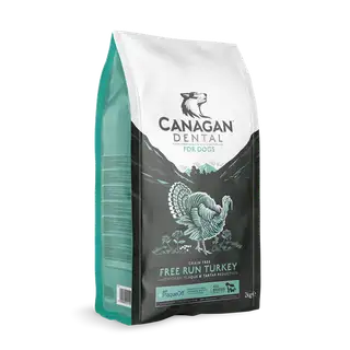 Canagan Dry Dog Food Dental FREE RUN TURKEY For Puppies & Adults