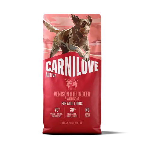 Carnilove ACTIVE Dry Dog Food Made with Venison & Reindeer