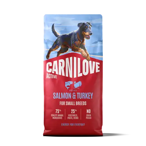 Carnilove ACTIVE Dry Food Made with Salmon & Turkey for Small Dogs
