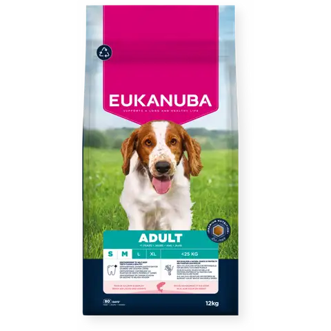 Eukanuba Krmivo s lososem a ječmenem pro dospělé psy malých a středně velkých plemen