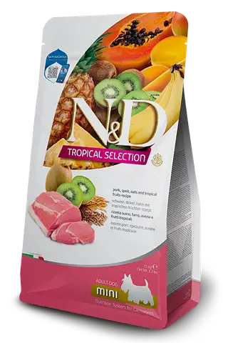 Farmina Pork, spelt, oats and tropical fruits Adult Mini