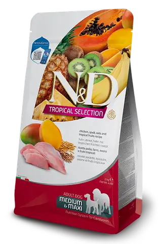 Farmina Chicken, spelt, oats and tropical fruits Adult Medium & Maxi