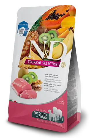 Farmina Pork, spelt, oats and tropical fruits Adult Medium & Maxi