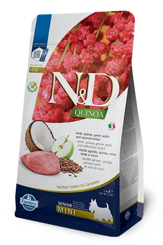 Farmina Lamb, quinoa, green apple and coconut Senior Mini