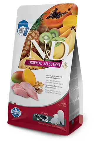 Farmina Chicken, spelt, oats and tropical fruits Puppy Medium & Maxi