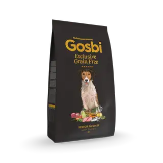 Gosbi Exclusive Grain Free Dog Senior Medium with Turkey