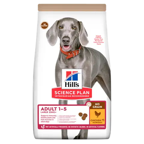 Hill's Hill’s Science Plan No Grain Large Breed Adult krmivo pro psy s kuřetem — bez obilovin