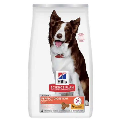 Hill's Perfect Digestion krmivo pro dospělé psy středně velkých plemen starší 1 roku