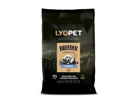 Lyopet Breeder Puppy Turkey monoproteinové granule pro štěňata s krůtím masem