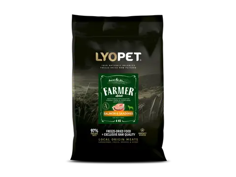 Lyopet Farmer Adult Salmon & Sardines granule pro psy s lososem a sardinkami