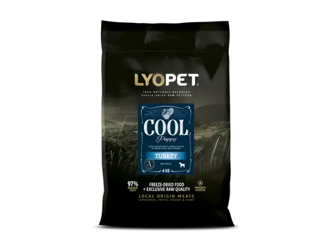Lyopet Cool Puppy Turkey za studena lisované granule s krůtím a kachním masem