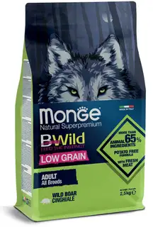 Monge Monge Bwild Low Grain All Breeds Adult Dog Wild Boar