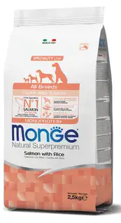 Monge Monge Natural Superpremium All breeds Puppy and Junior Monoprotein Salmon with Rice