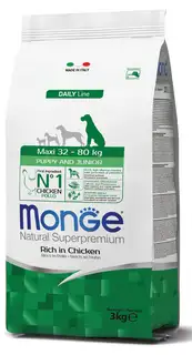 Monge Monge Natural Superpremium Maxi Puppy and Junior Rich in Chicken