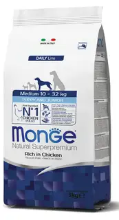 Monge Monge Natural Superpremium Medium Puppy and Junior Rich in Chicken