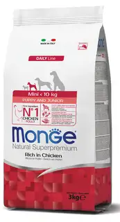 Monge Monge Natural Superpremium Mini Puppy and Junior Rich in Chicken