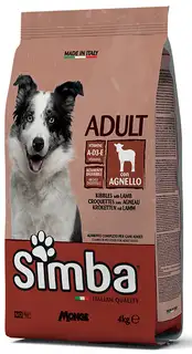 Monge Simba kibbles with lamb