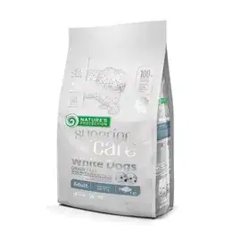 Nature's Protection Dry food with white fish for adult dogs of large breeds with white coat