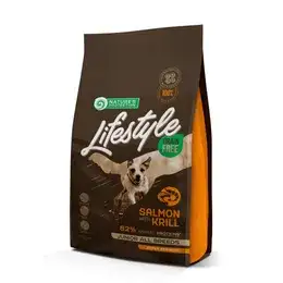 Nature's Protection Dry grain free food for junior dogs of all breeds with salmon and krill