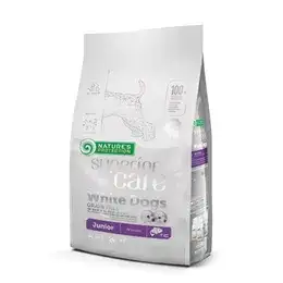 Nature's Protection Dry grain free food for junior dogs of all breeds with white coat, with salmon