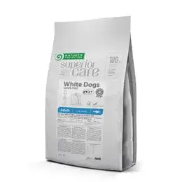 Nature's Protection Dry grain free pet food with herring for adult dogs of small breeds with white coat