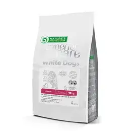 Nature's Protection Dry pet food with white fish for growing dogs of all sizes with white coat
