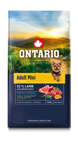 Ontario Ontario Adult pro malá plemena jehněčí s hnědou rýží
