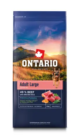 Ontario Ontario Adult pro velká plemena hovězí s hnědou rýží