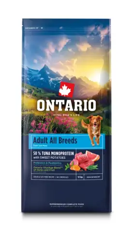 Ontario Ontario Adult pro všechna plemena tuňák monoprotein s batáty