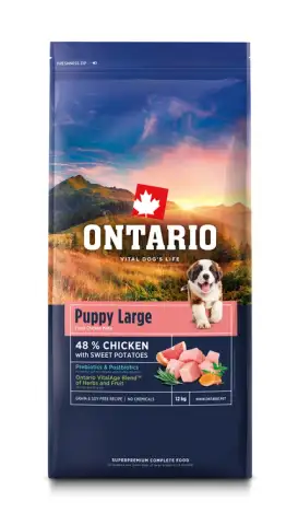 Ontario Ontario Puppy & Junior pro velká plemena kuřecí s batáty