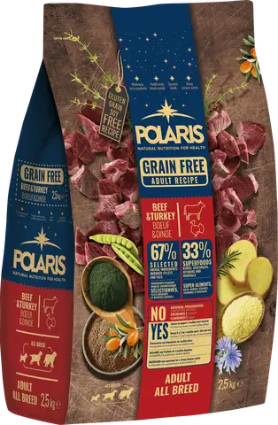 Polaris Holistic S čerstvým hovězím a krůtím — Adult