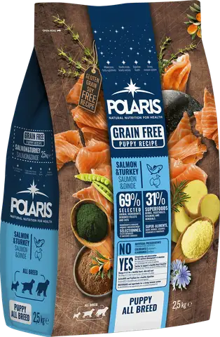 Polaris Holistic S čerstvým lososem a krůtím — Puppy
