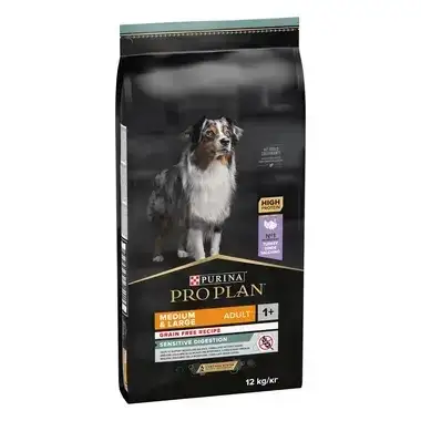 Purina Pro Plan PRO PLAN® senior Sensitive Digestion bez obilovin (střední a velká plemena) krůta