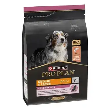 Purina Pro Plan PRO PLAN® senior Sensitive Skin (střední a velká plemena) losos